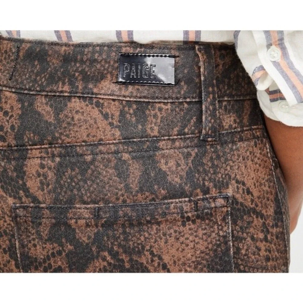 Msrp $239 PAIGE‎ HOXTON ULTRA SKINNY COATED SNAKE HIGH WAIST JEANS SIZE 30